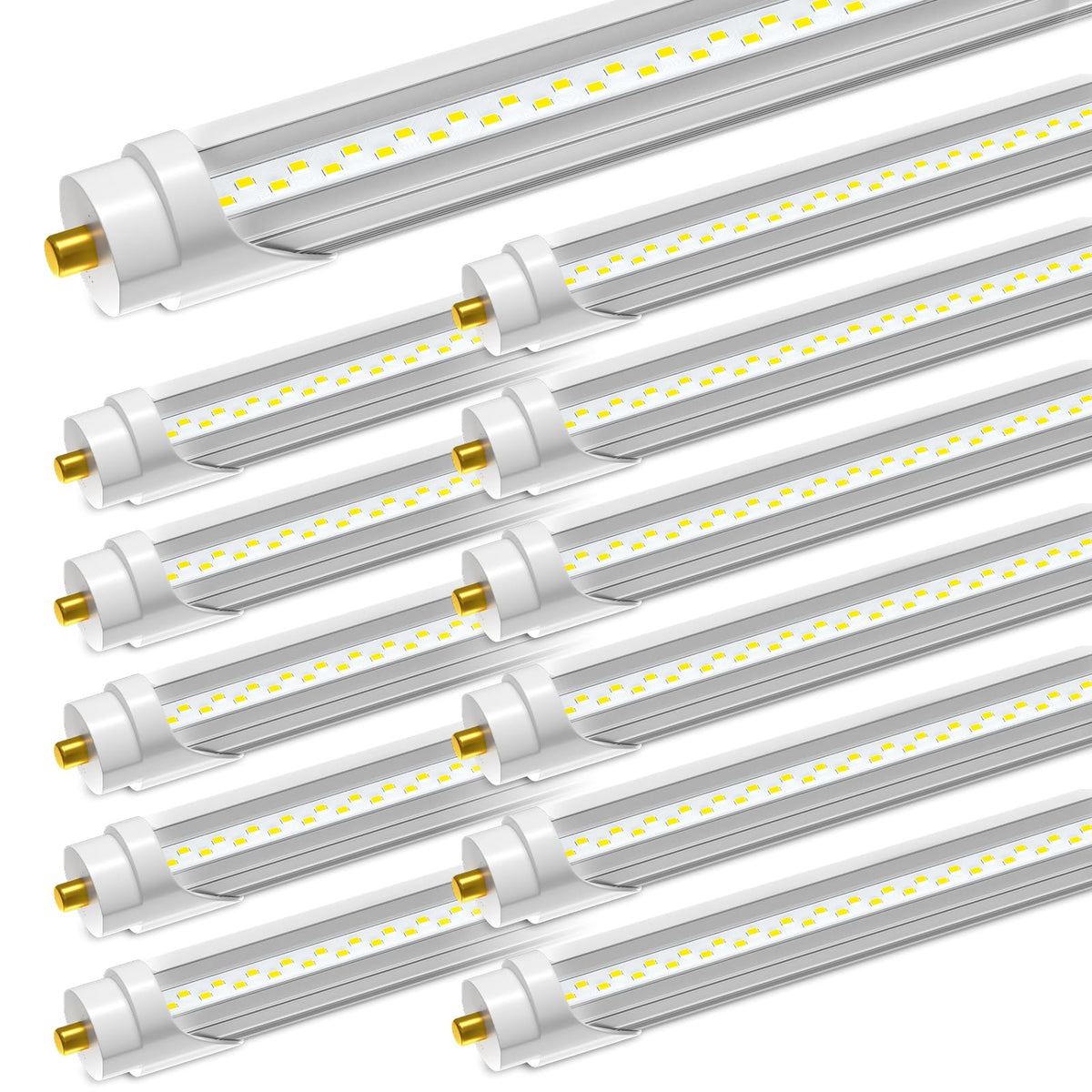OnlyLux 8ft LED bulbs deliver 6500LM bright daylight for garage lighting.
