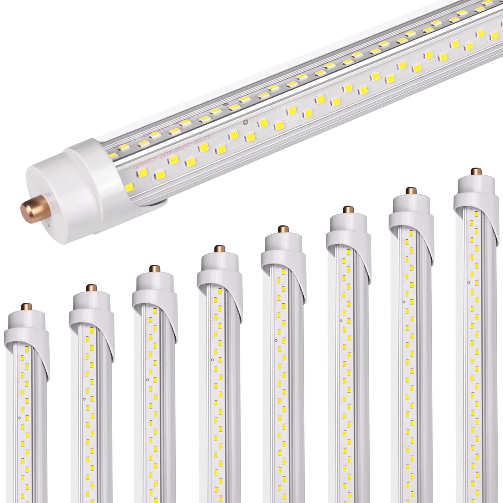 ONLYLUX 8ft LED bulbs pack delivers bright, uniform light for large spaces