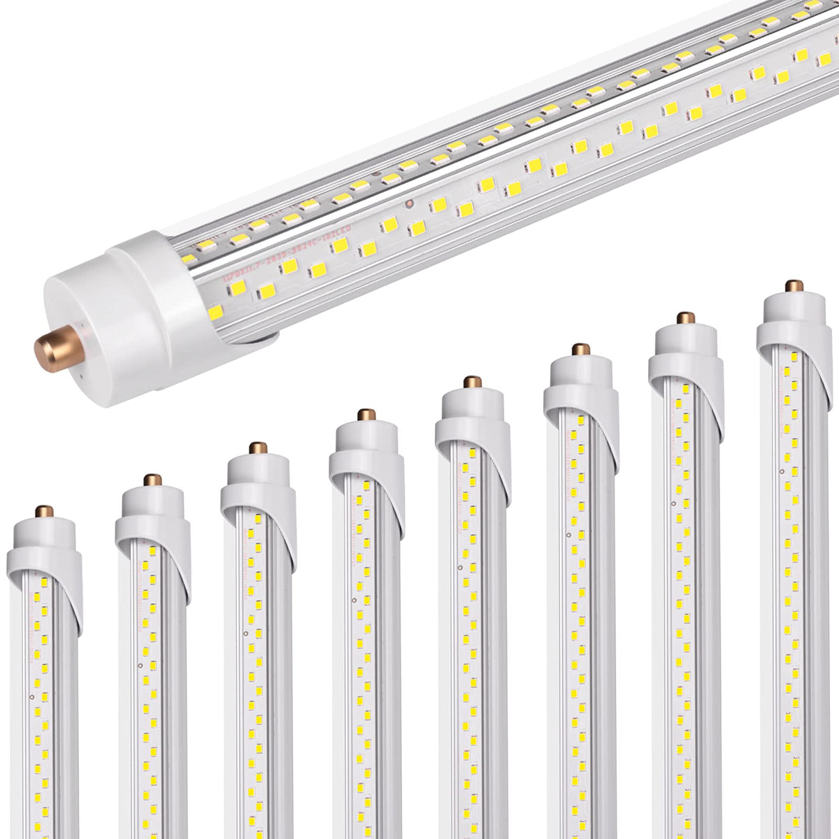 ONLYLUX 8ft LED bulbs pack delivers bright, uniform light for large spaces