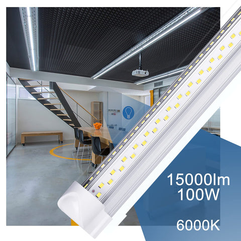 ONLYLUX 8ft LED shop light delivers 15000lm for bright workspace lighting