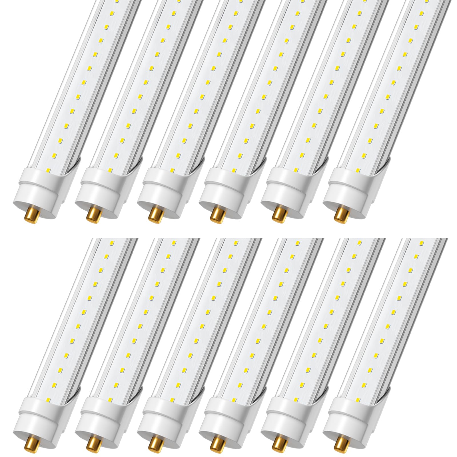 ONLYLUX 8ft LED T8 bulb for workshop lighting with bright, even illumination