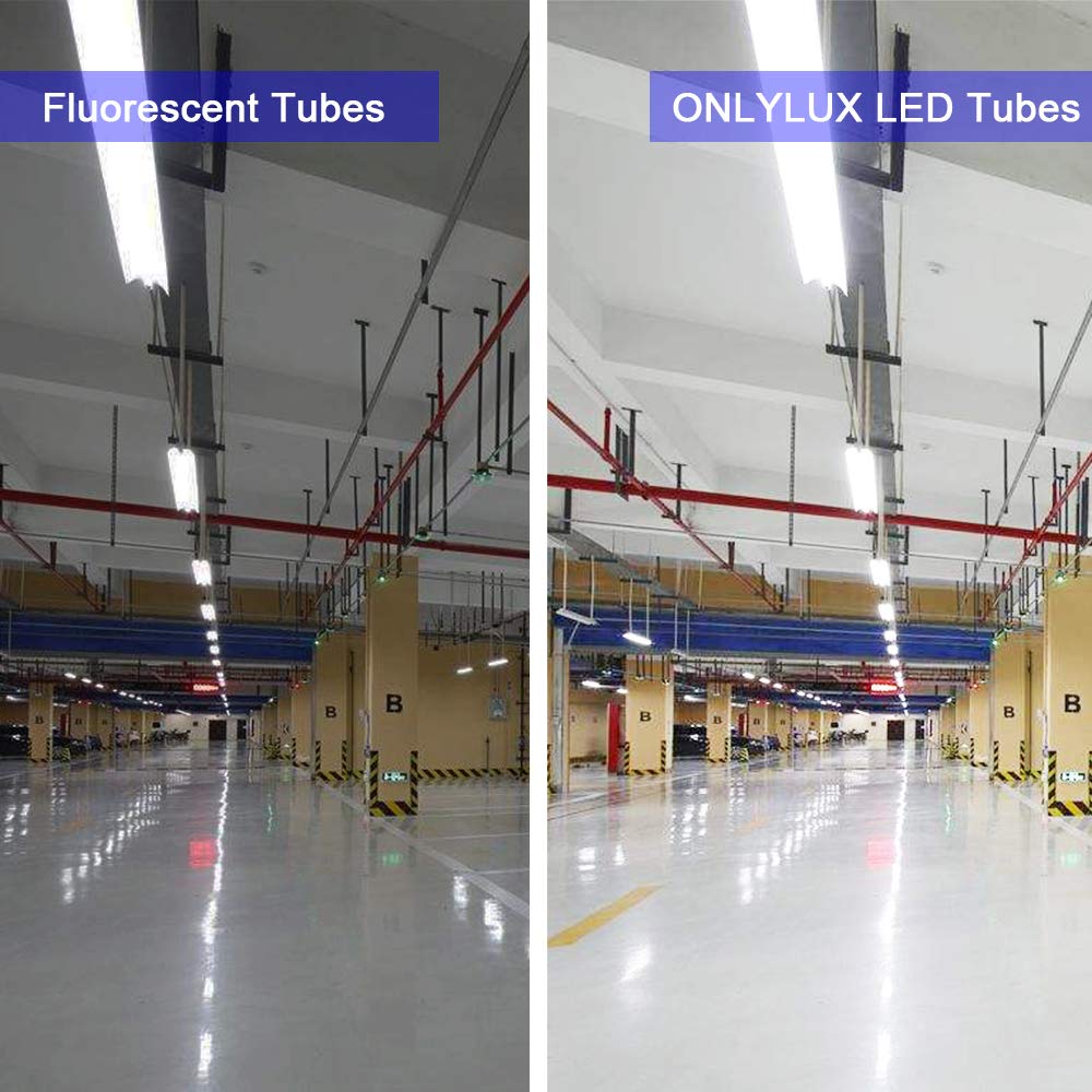 ONLYLUX aluminum-backed LED tubes with improved heat dissipation extend fixture life