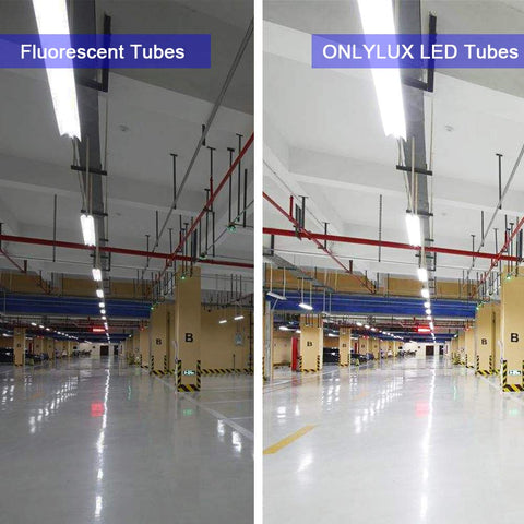 ONLYLUX aluminum-backed LED tubes with improved heat dissipation extend fixture life