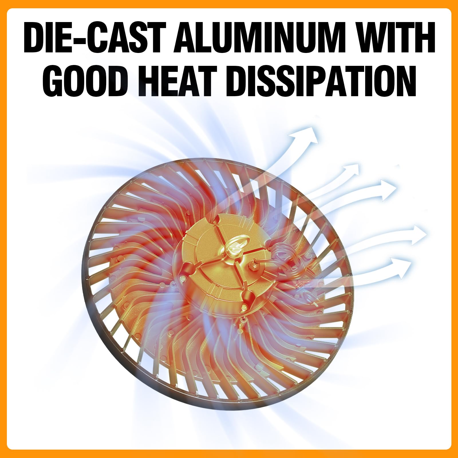 ONLYLUX die-cast aluminum housing helps with heat dissipation and longevity.
