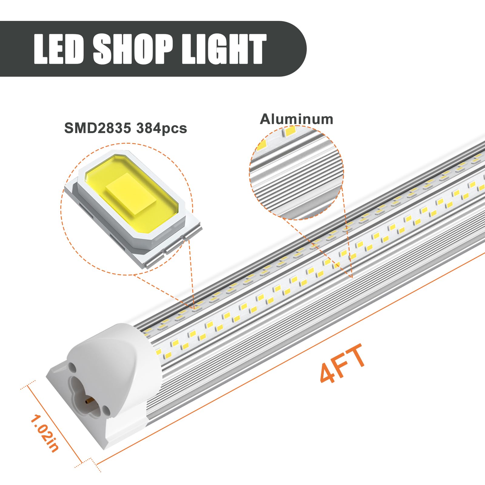 OnlyLux energy-saving 45W operation reduces energy use in shops.