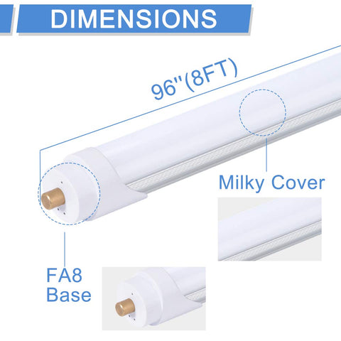 ONLYLUX FA8 single-pin LED tube for ballast bypass installations in commercial spaces