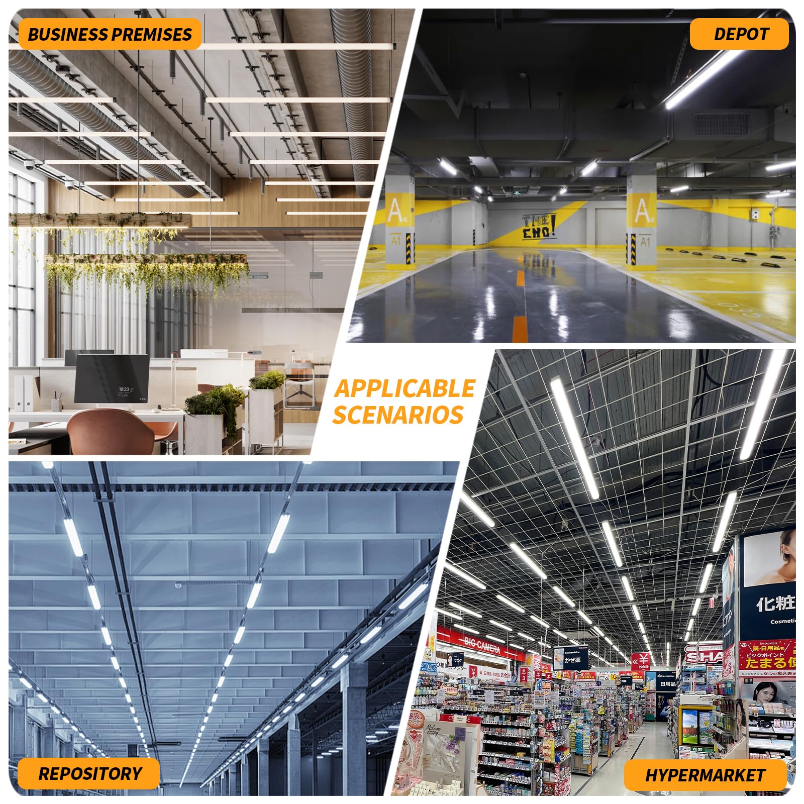 OnlyLux garage and workshop lighting for brighter workspaces.