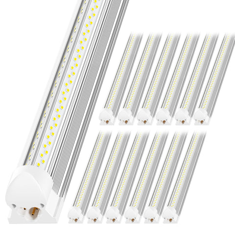 ONLYLUX LED shop light with V-shape design delivering wide, even brightness for workshops.