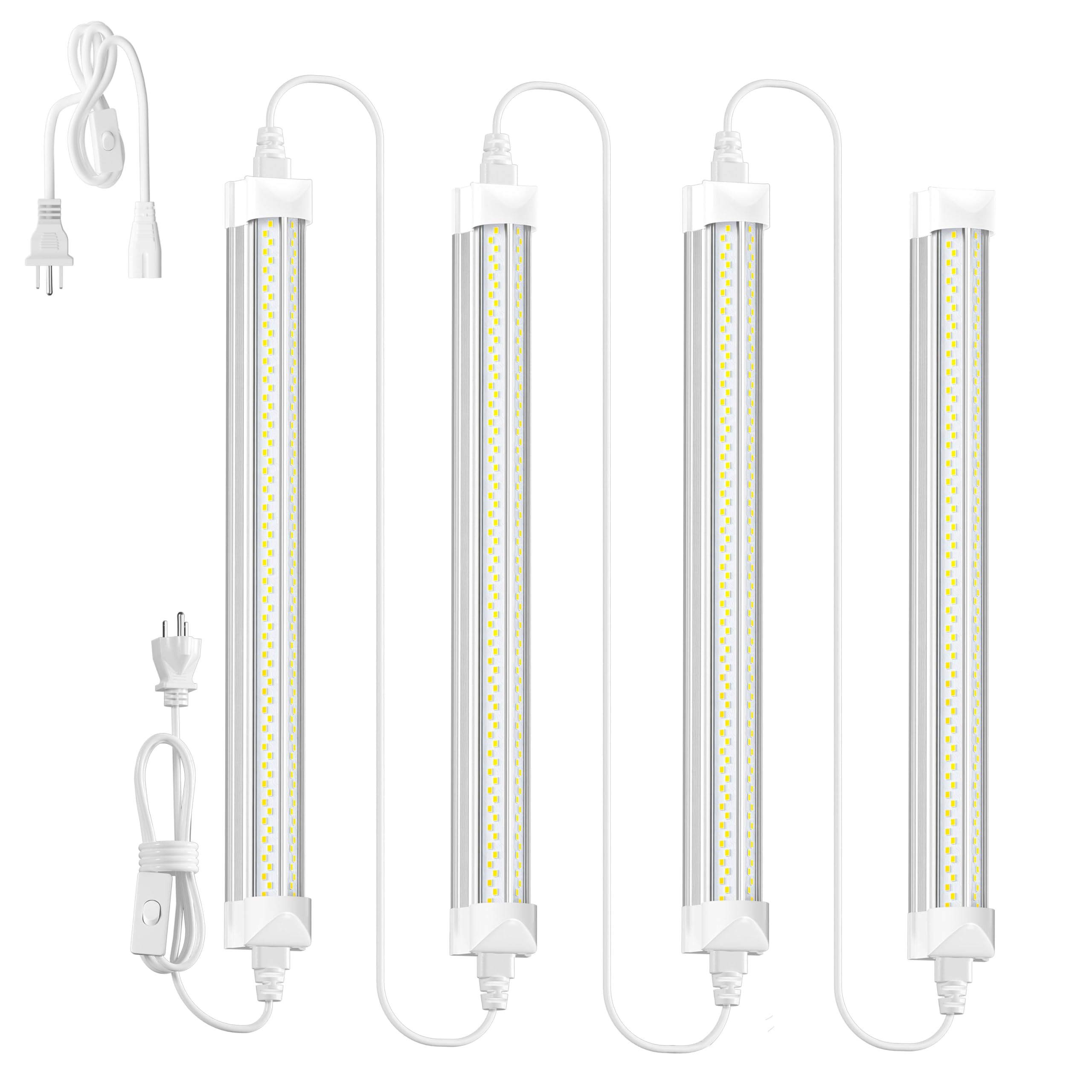 ONLYLUX LED shop light 4-pack ready for quick installation