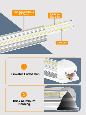 ONLYLUX LED shop light accessory pack includes mounting hardware