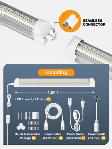 ONLYLUX V-shaped four-row beam angle covers wide areas