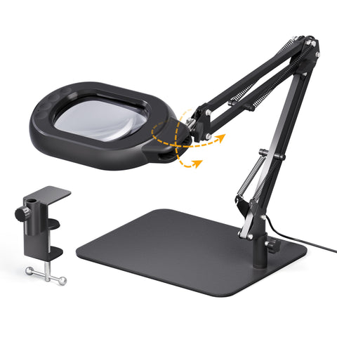 ONLYWIN magnifying desk lamp 180-degree head for easy angles.