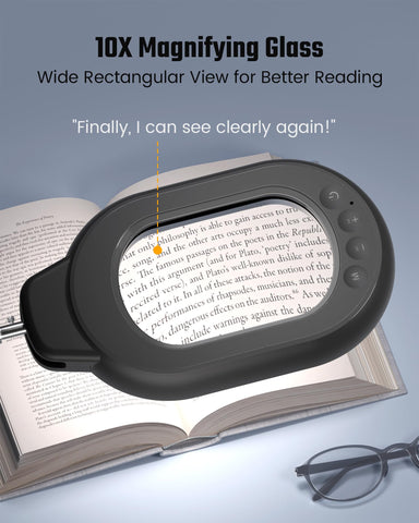 ONLYWIN magnifying desk lamp with clamp-base setup for stable attachment.