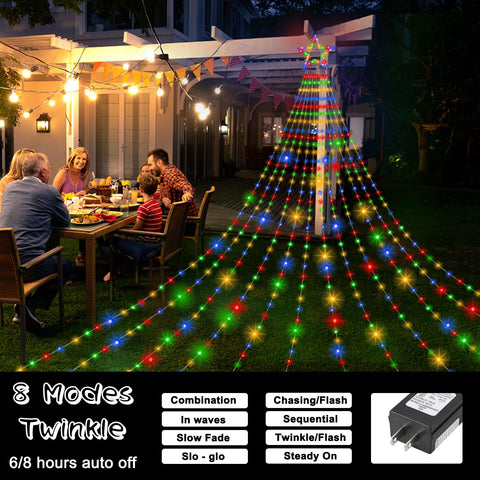 Onory 860 LED string lights create warm, vivid illumination across trees