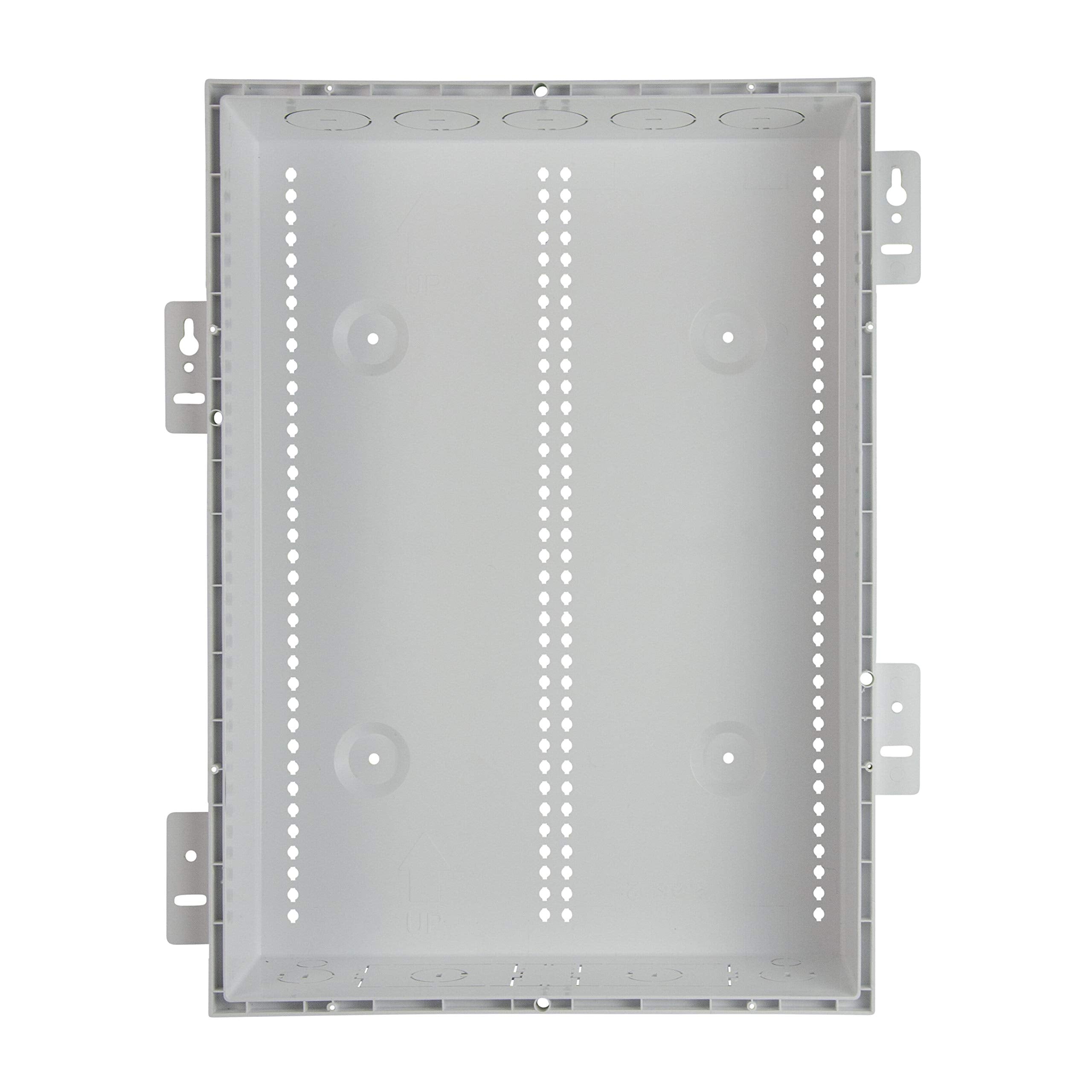 Easy installation door swings 180 degrees for flexible wiring space.