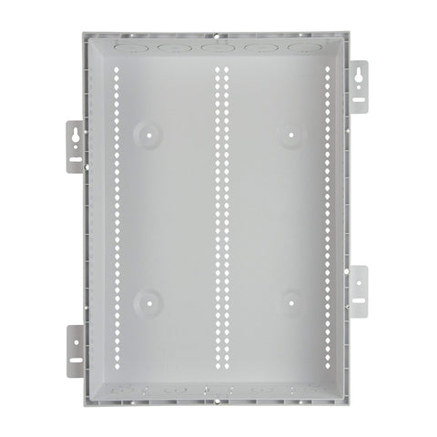 Easy installation door swings 180 degrees for flexible wiring space.