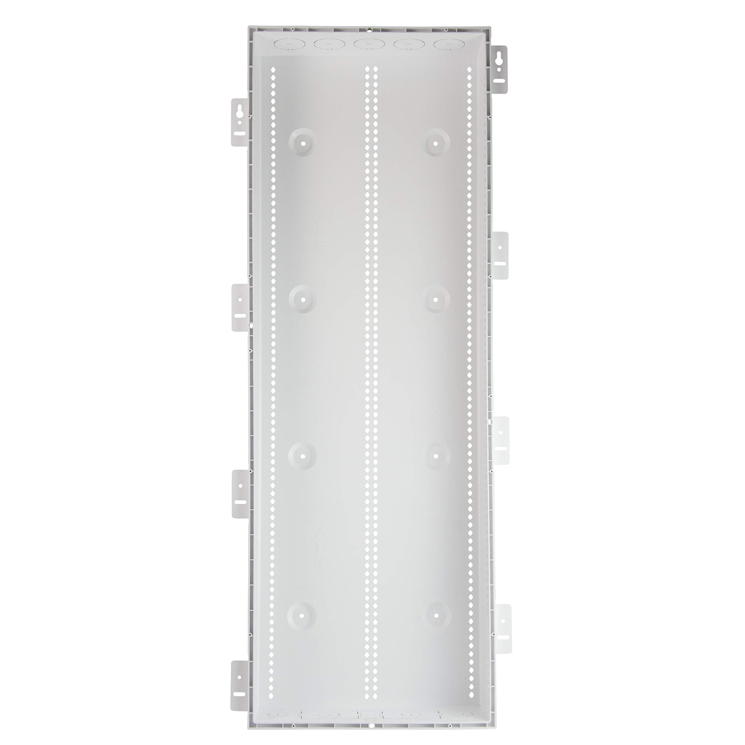 On-Q Legrand 42-inch media enclosure interior with organized cables