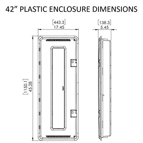 On-Q Legrand 42-inch media enclosure universal mounting grid with broader compatibility