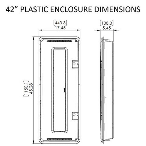 On-Q Legrand 42-inch media enclosure universal mounting grid with broader compatibility