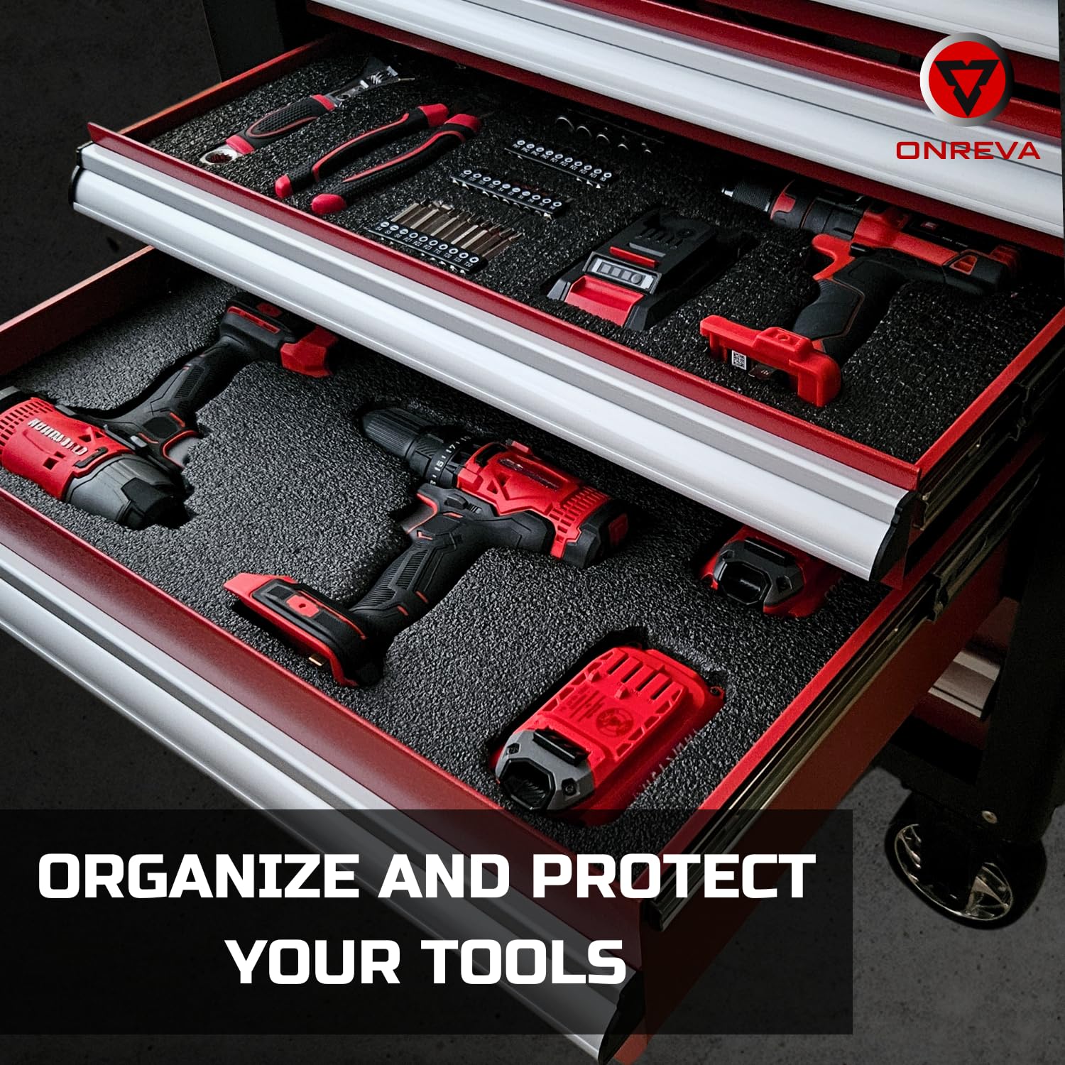 ONREVA foam inserts for cases provide precise spots and quick access