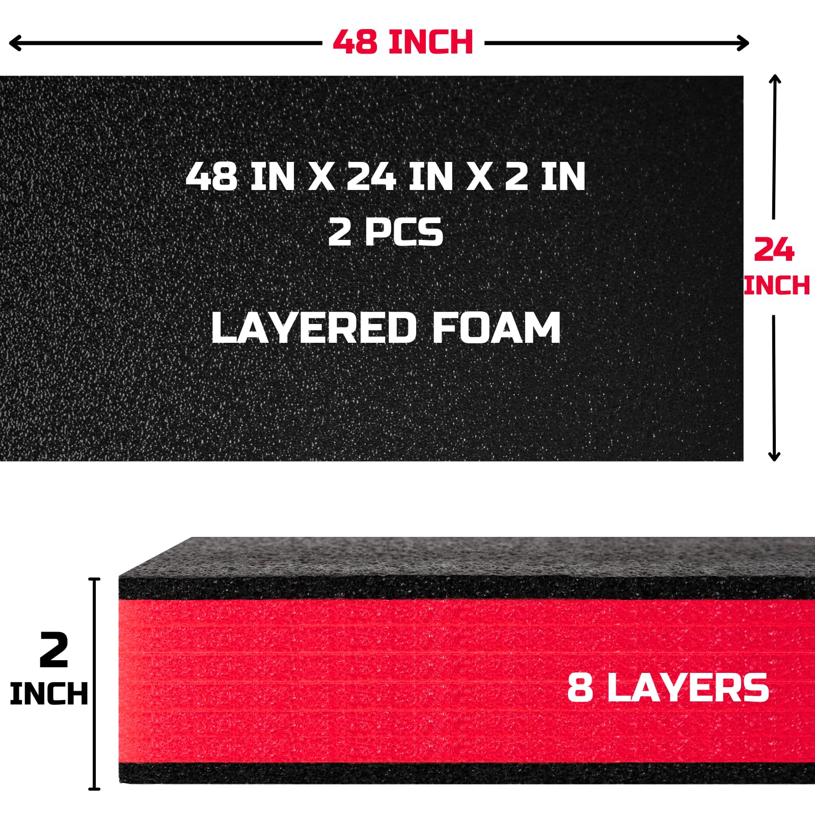 ONREVA toolbox foam easy-cut sheet for fast, clean tool customization.