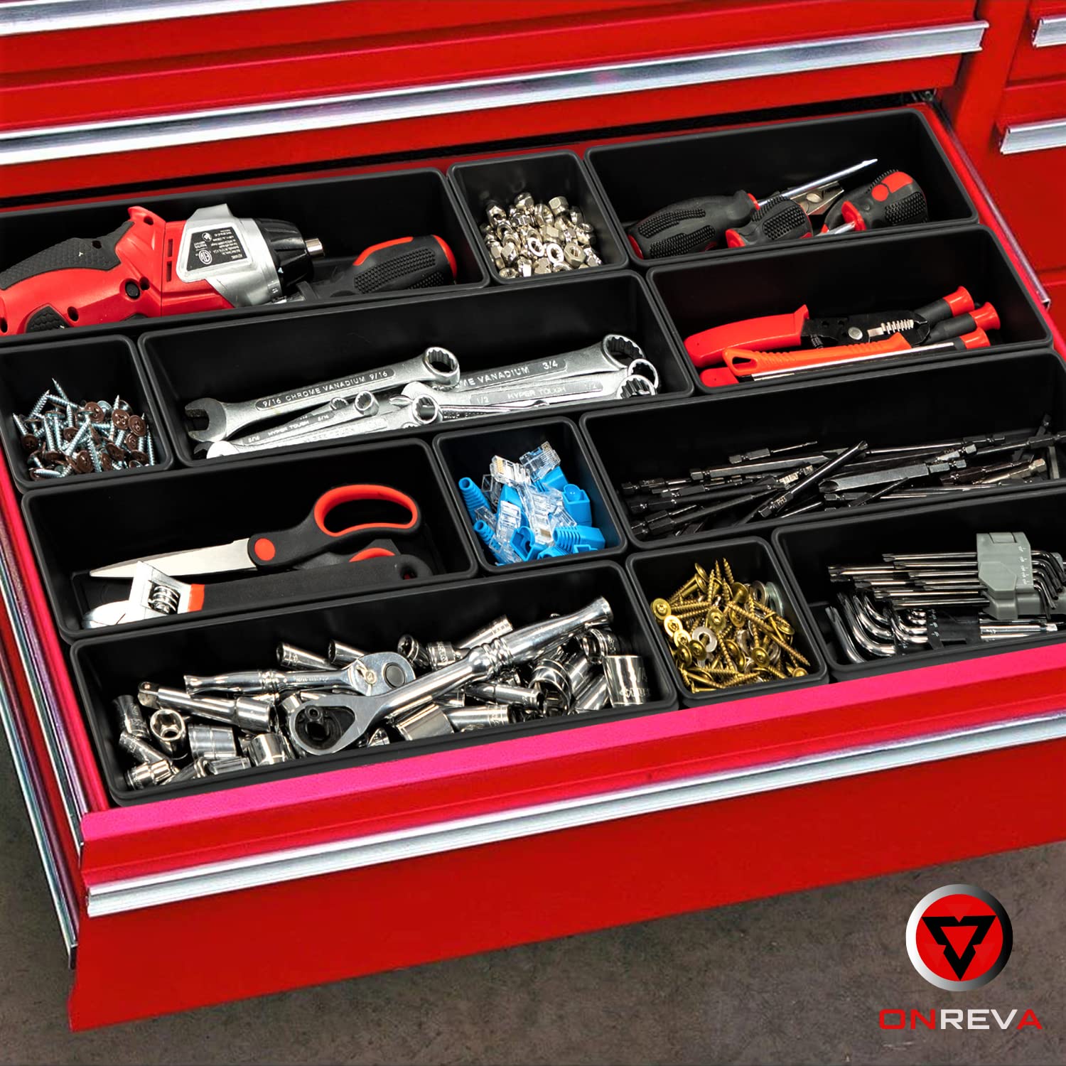 ONREVA non-slip trays prevent sliding for steadier work