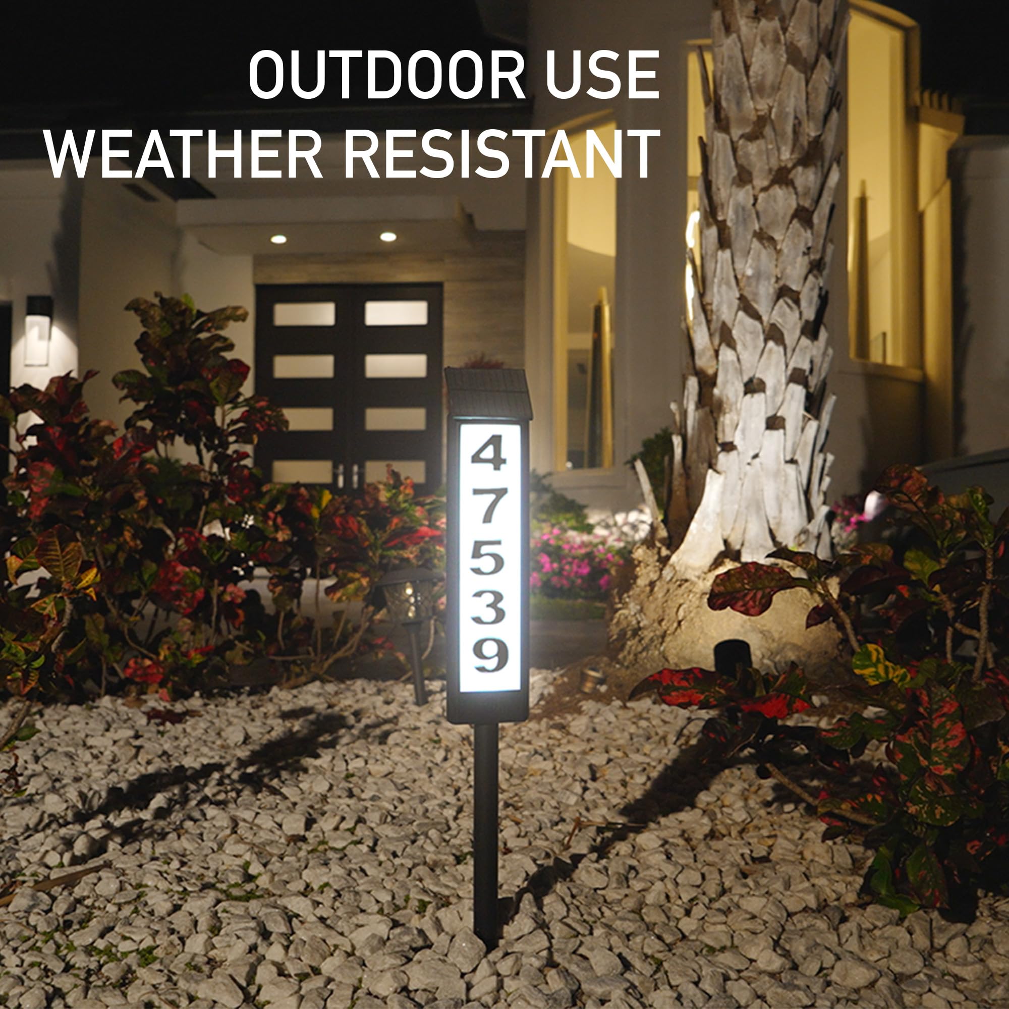 Ontel Sensor Brite 360-degree LED sign enables comprehensive night visibility for your home