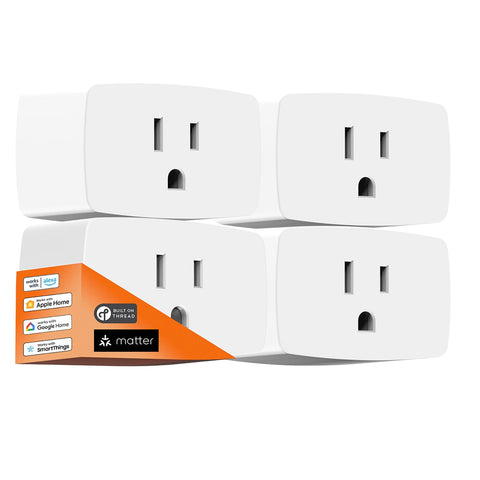 Onvis Matter over Thread Smart Plug compact design saves outlet space.