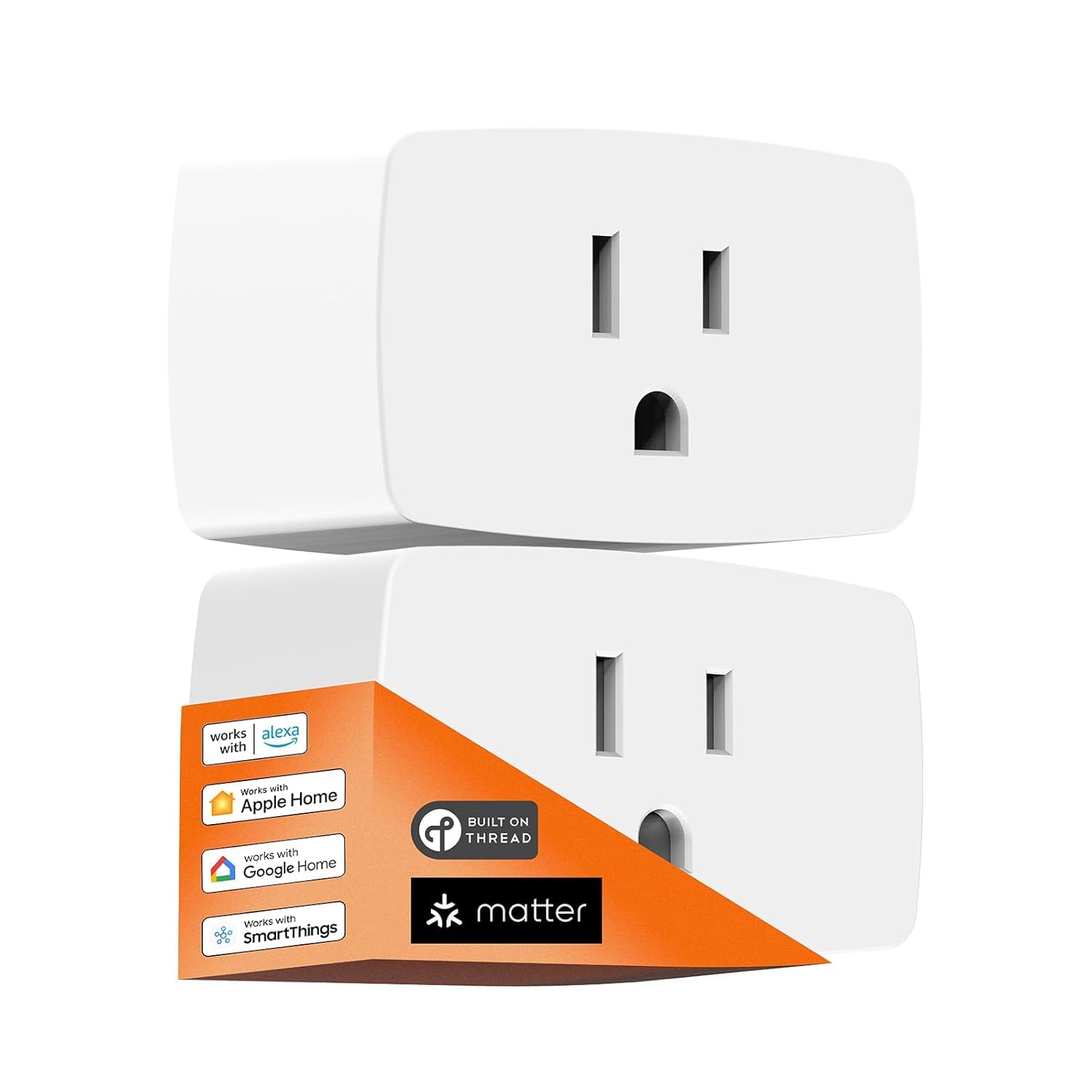 Onvis Matter over Thread smart plug front view showing compact design for easy use