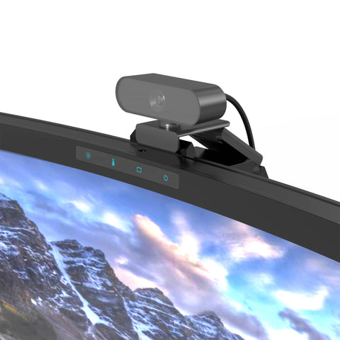 ONWAY light bar base fits most monitors with a 3-piece design.
