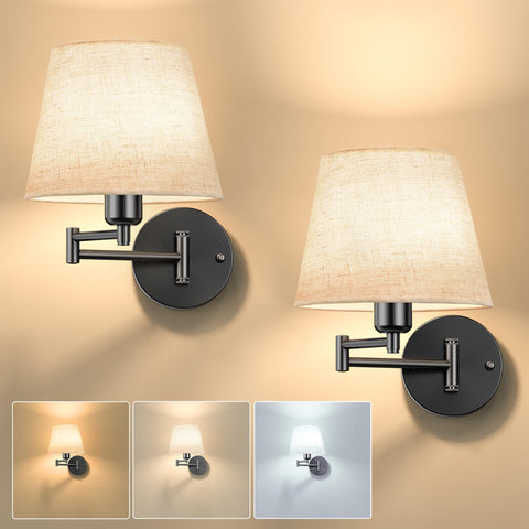 Onwecen battery-operated wall sconces set of two provide cordless ambient light for living spaces.