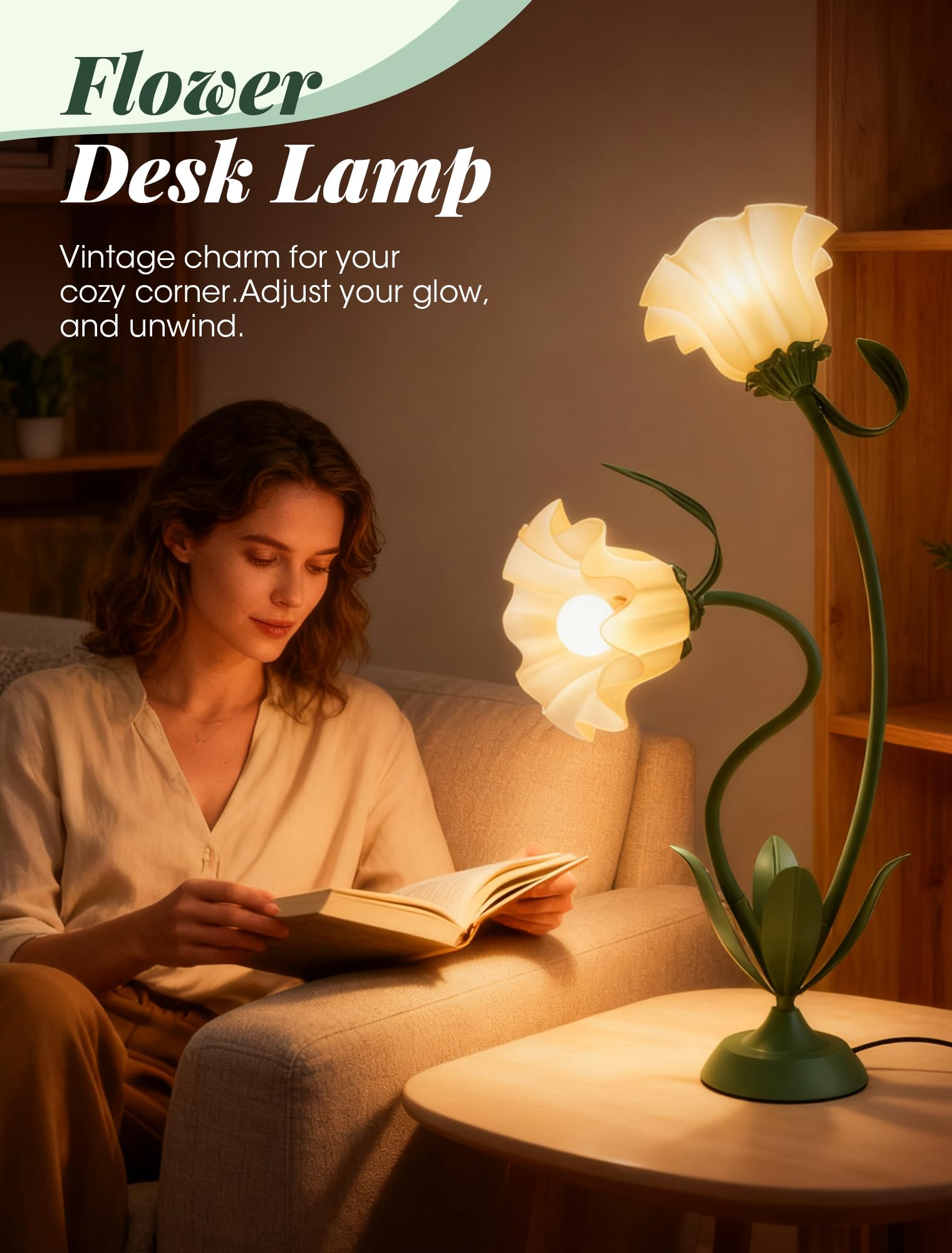 ONXE lamp offers three color temperatures for versatile reading and relaxing sessions.