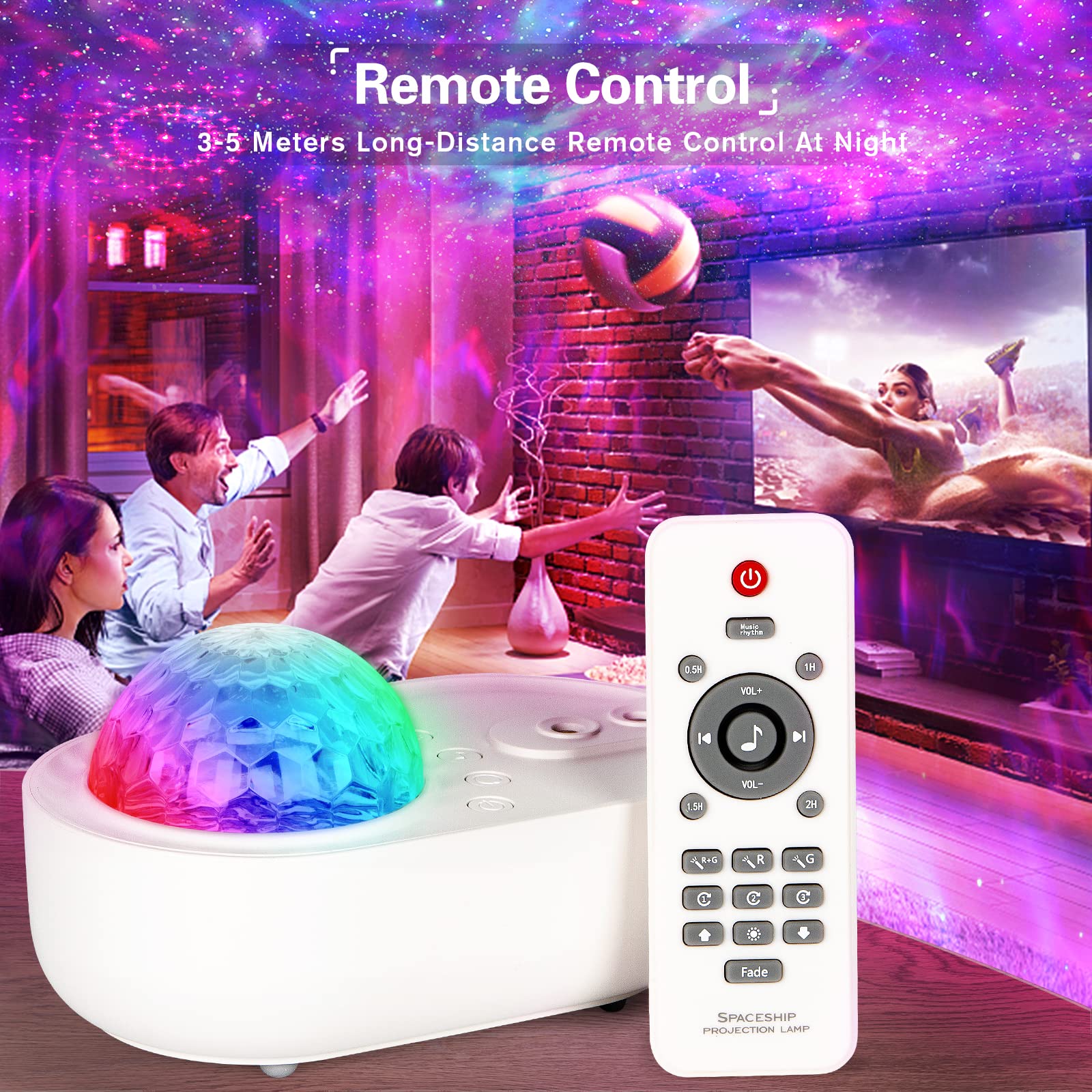 ONXE Galaxy Projector doubles as a HiFi Bluetooth speaker for immersive audio