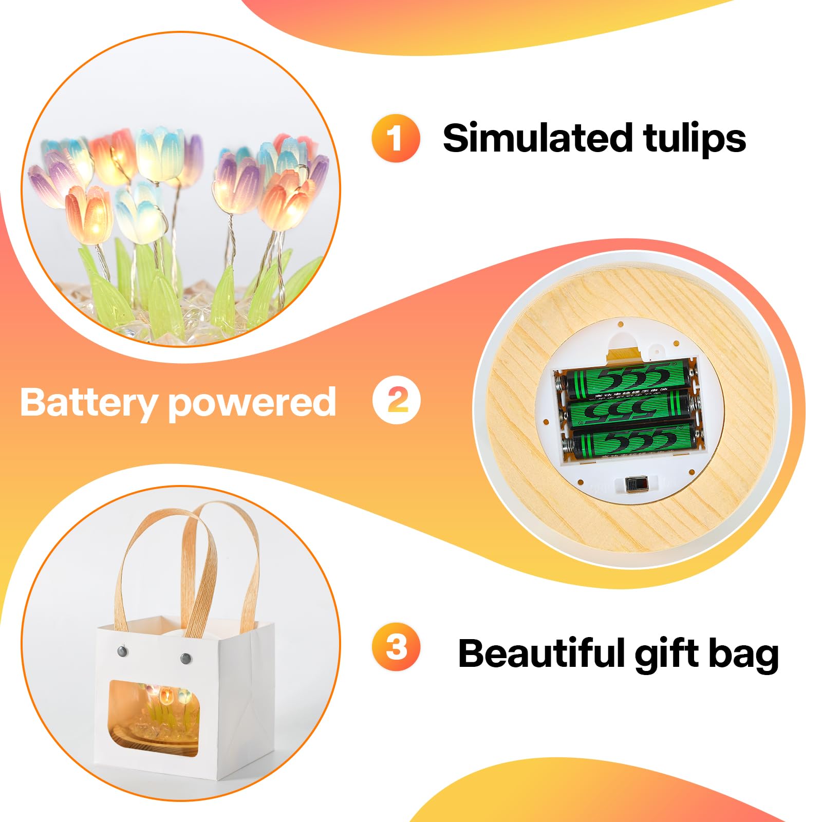 ONXE Tulips multi-color glow suits festive celebrations