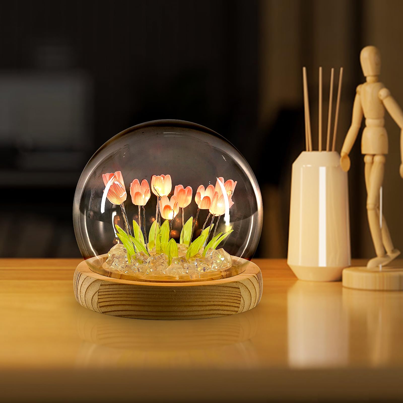 ONXE Tulips night light gift box presentation ready for gifting