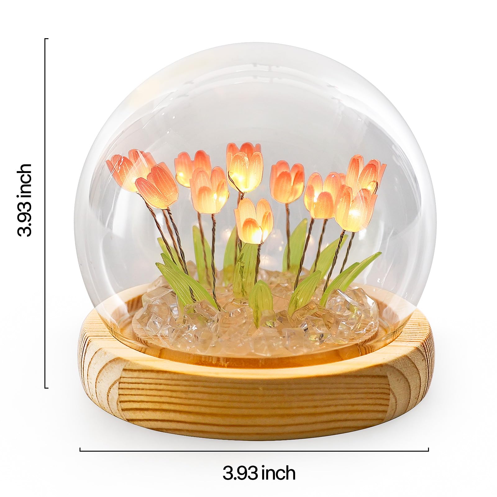 ONXE Tulips night light multicolor glow adapts to any living room mood