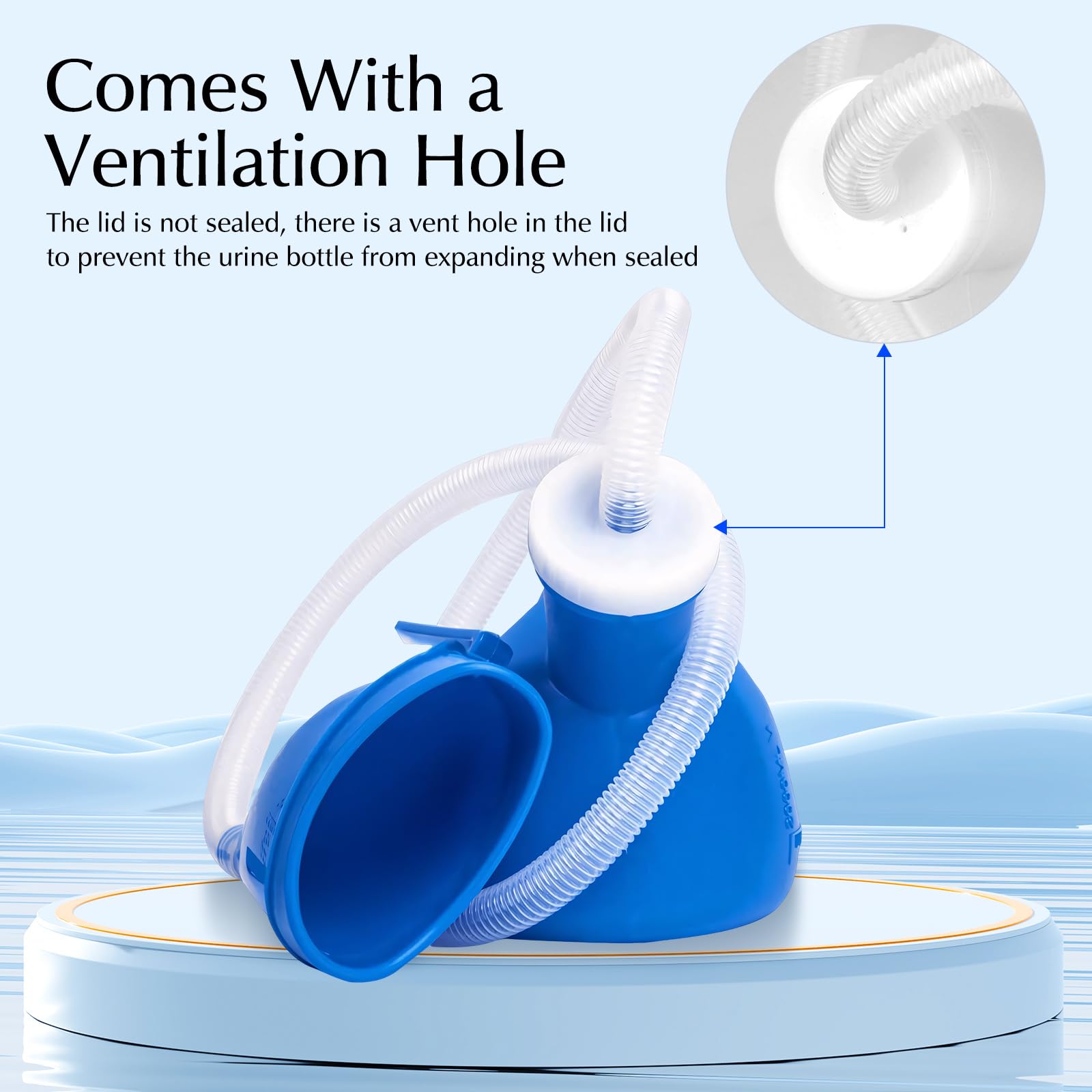 OOCOME lightweight travel urinal for easy portability.