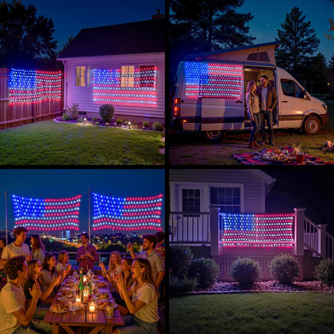 ooLALoo Durable copper-wire flag light that resists damage.