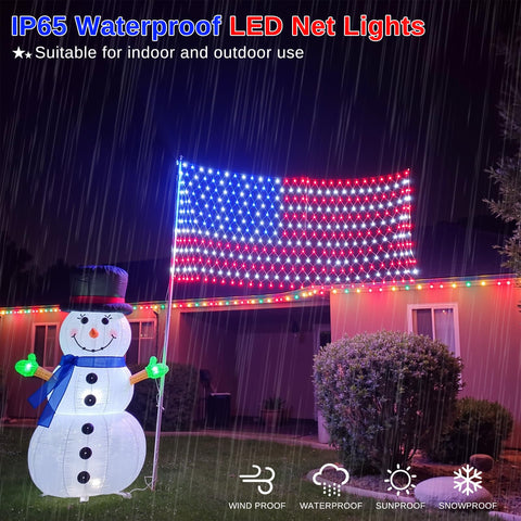 ooLALoo Waterproof Flag Light with IP44 rating, suitable for rain.