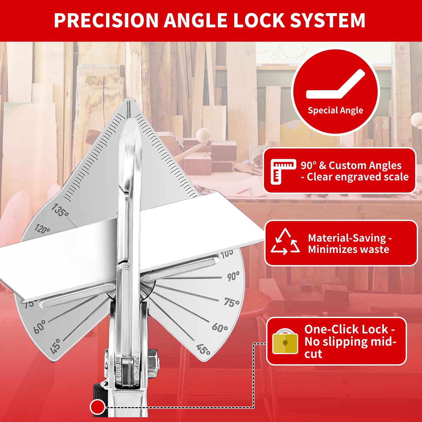OOMDMI ergonomic anti-slip handle reduces fatigue