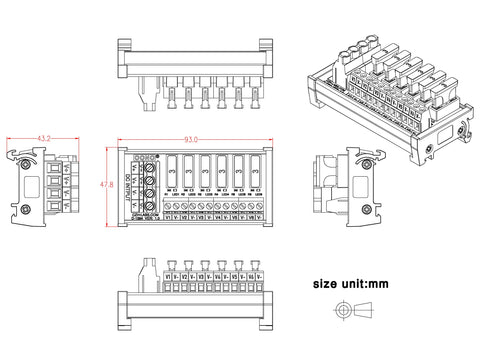 oono dc power fuse strip pcb construction using fr-4 fiberglass and copper layers
