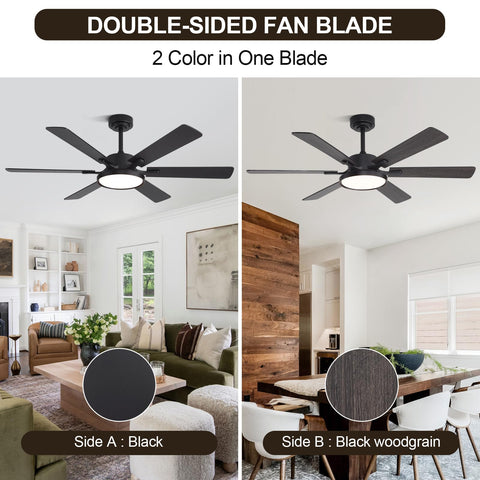 oooYYDSxxx six-blade setup delivers balanced room airflow
