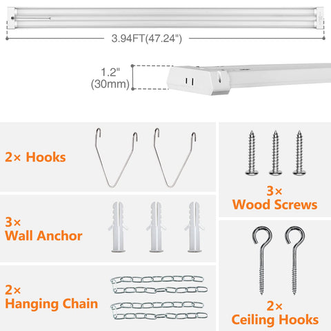 OOOLED pull chain on/off control for ceiling-mounted operation.