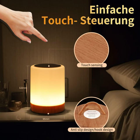 OORUN Bedside Lamp showing 13 colors for mood setting