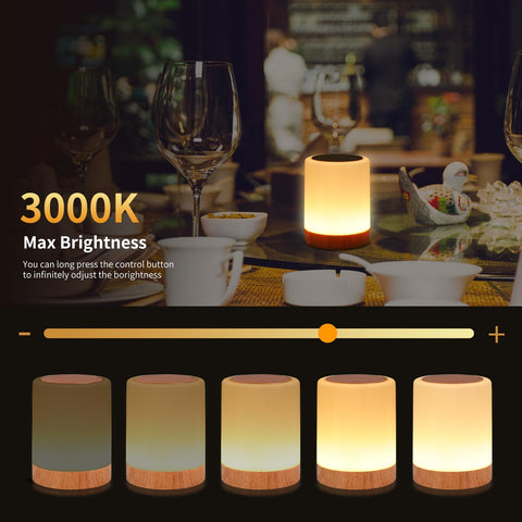 OORUN Lamp with 5 brightness levels and timer for customized lighting