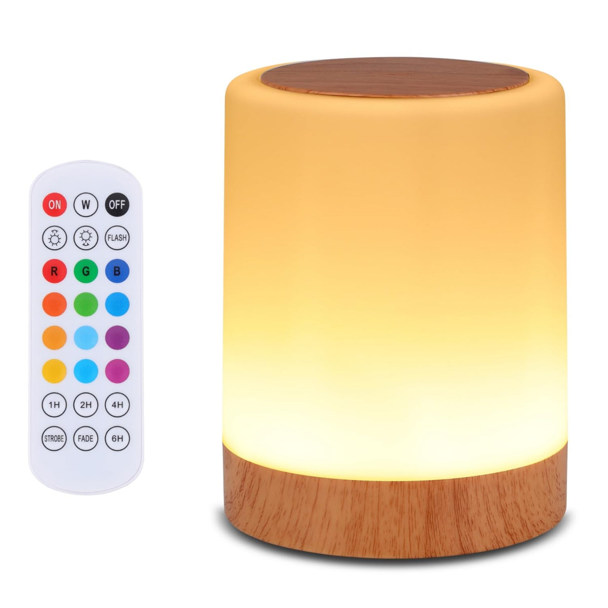 OORUN Touch Bedside Lamp with top activation for easy night lighting