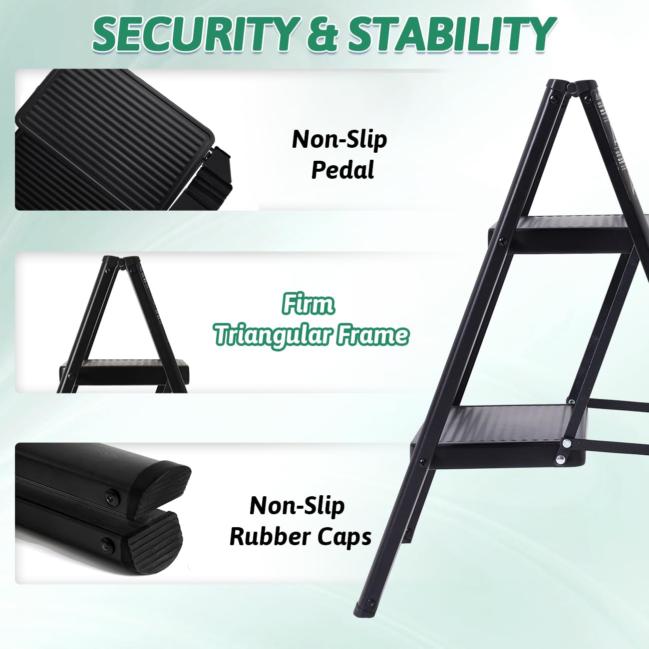 OOSOFITT anti-slip pedals provide secure footing.