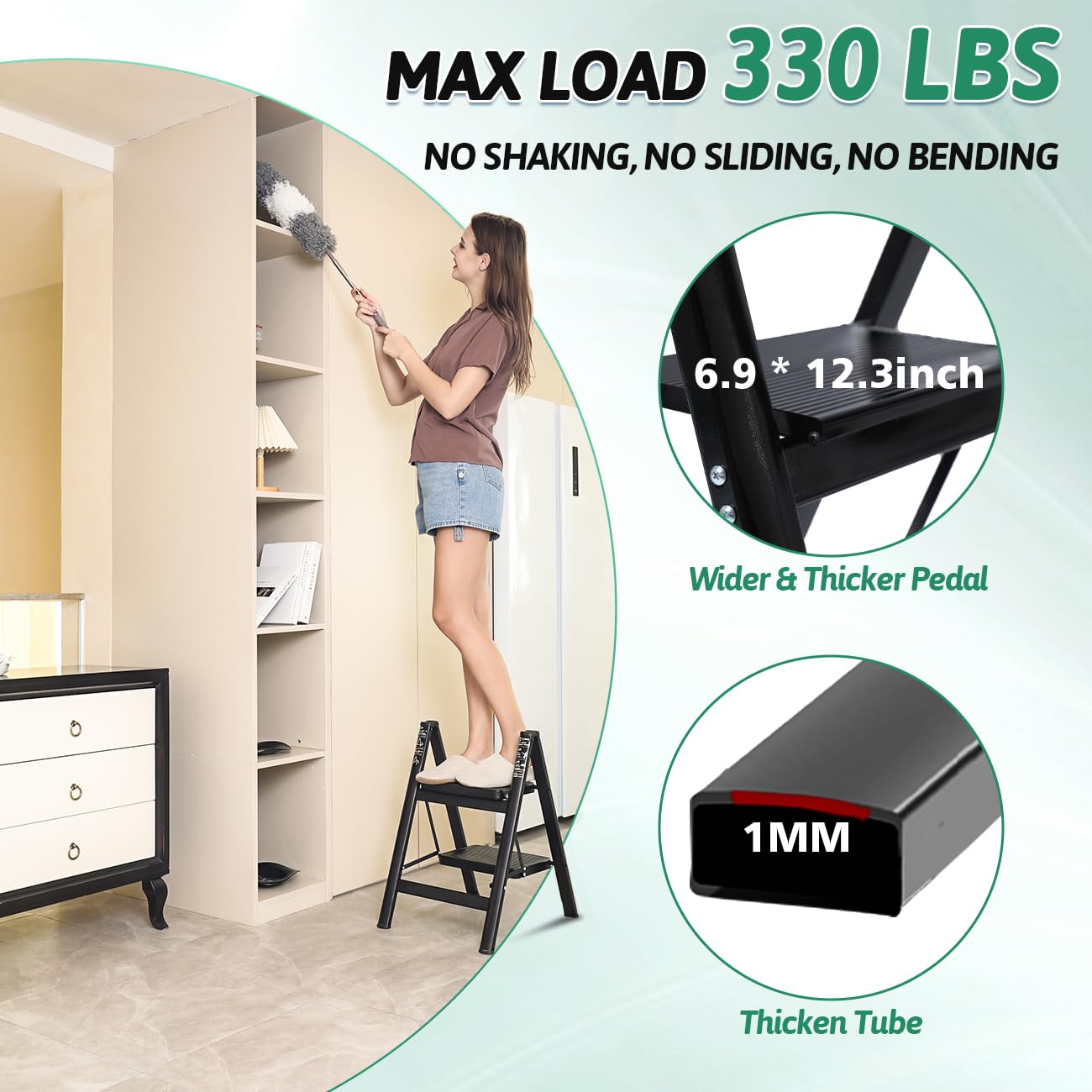 OOSOFITT compact folded profile for easy storage.