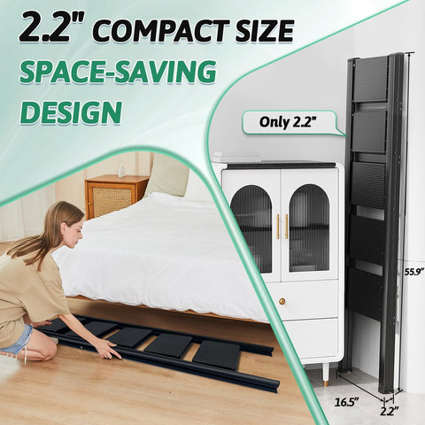 OOSOFITT lightweight ladder weighs 16.7 pounds for transport