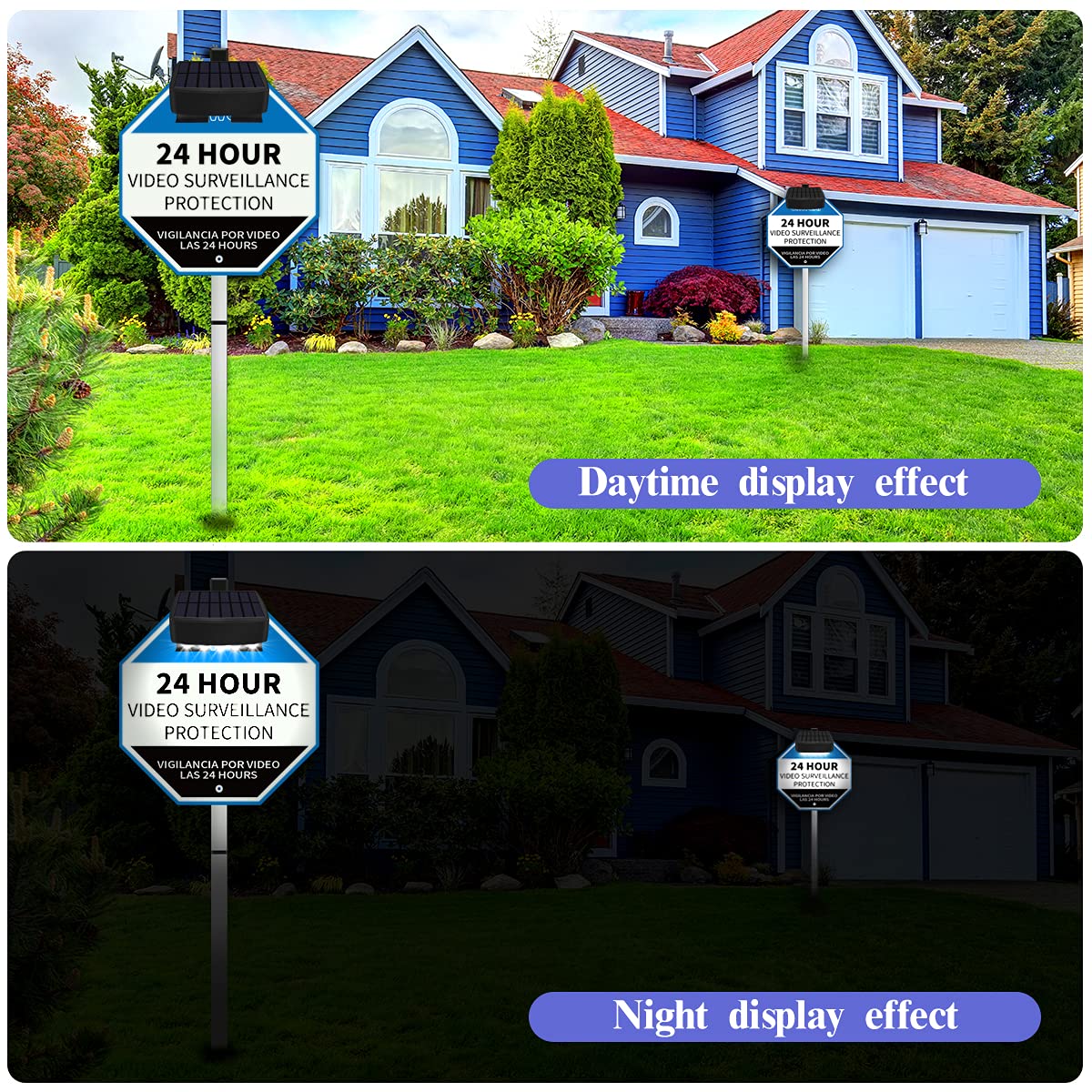 OOSSXX solar-led light clip-on wall mount provides easy installation and reliable night illumination